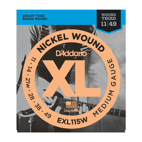 D'Addario EXL115W 11-49 Nickel Wound G