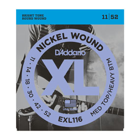 D'Addario EXL116 Electric Strings 11-52