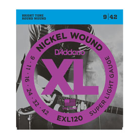 D'Addario EXL120 9-42 Nickel Light