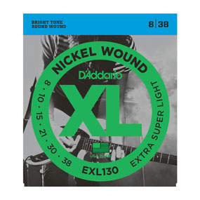 D'Addario EXL130 8-38 Nickel Extra Light