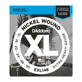 D'Addario EXL148 12-60 Nickel Extra Heavy