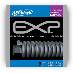 D'Addario D'Addario EXP120 9-42 Coated Electric Super Light - Strings