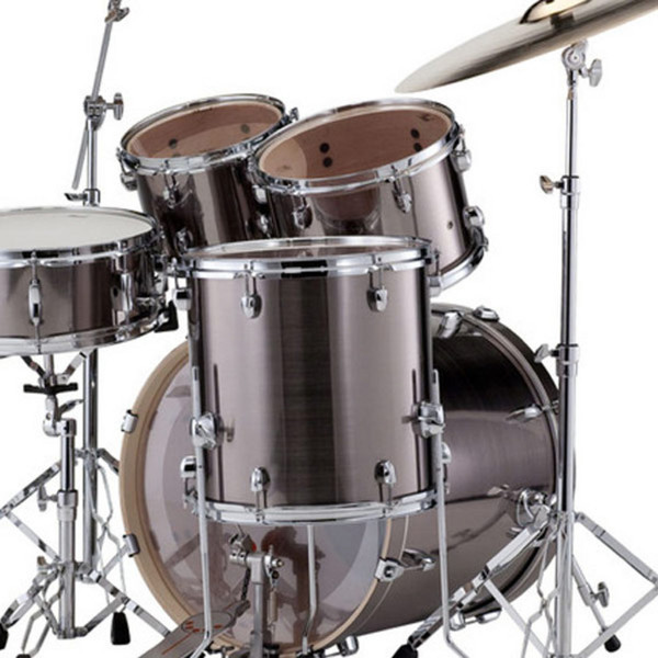 Pearl Export Five Piece Shell Pack Kit in Smokey Chrome No Hardware ...