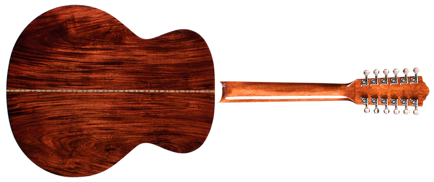 Guild Guild F-1512 12-String All Solid Wood Guitar in Natural, Pickup, Deluxe Gig Bag - Guitars