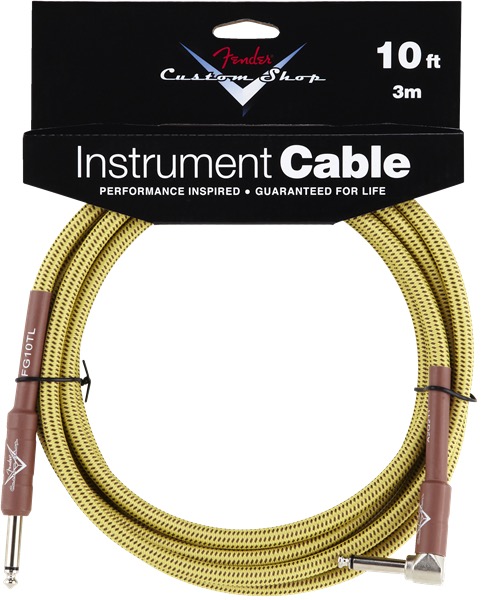 Fender Fender Custom Shop 10 Foot Right Angle Instrument Cable - Cables