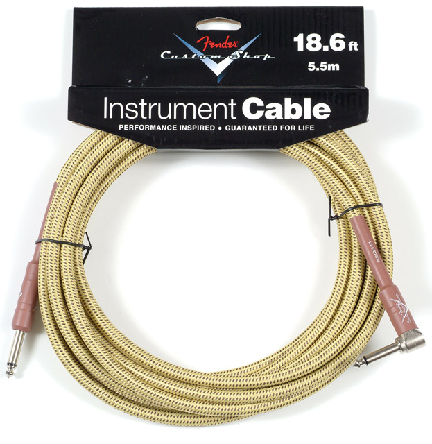 Fender Fender Custom Shop 18.6 Foot Instrument Cable Straight-Right Angled TWD - Cables
