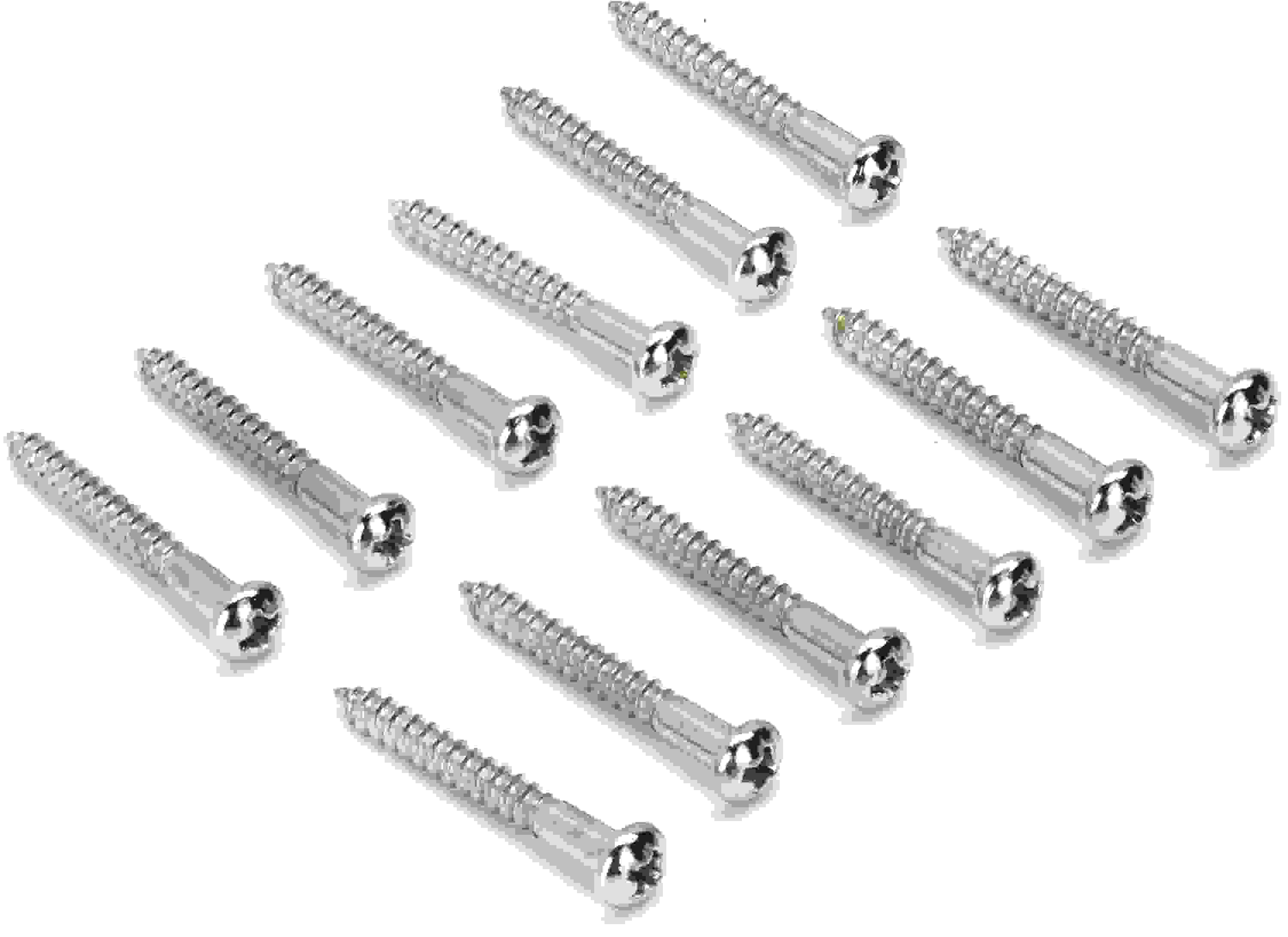 Fender Fender Vintage Nickel Pickguard Screws #4 x 1/2" - Pack of 12 - Guitars