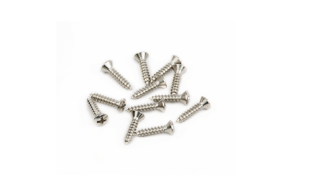 Fender Fender Vintage Nickel Pickguard Screws #4 x 1/2" - Pack of 12 - Guitars