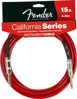 Fender Fender 15 Foot  California Cable In CA Red - Cables