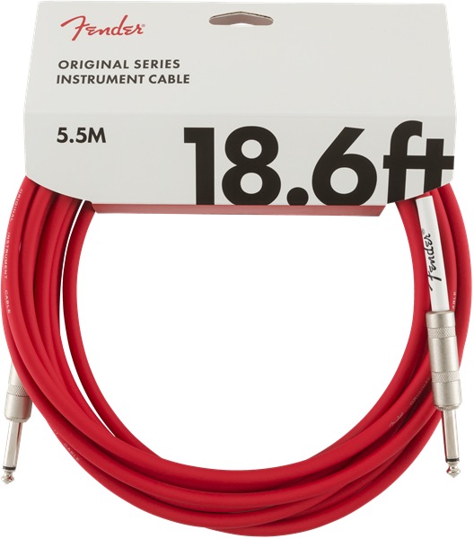 Fender 18.6 Foot Original Cable In Fiesta Red