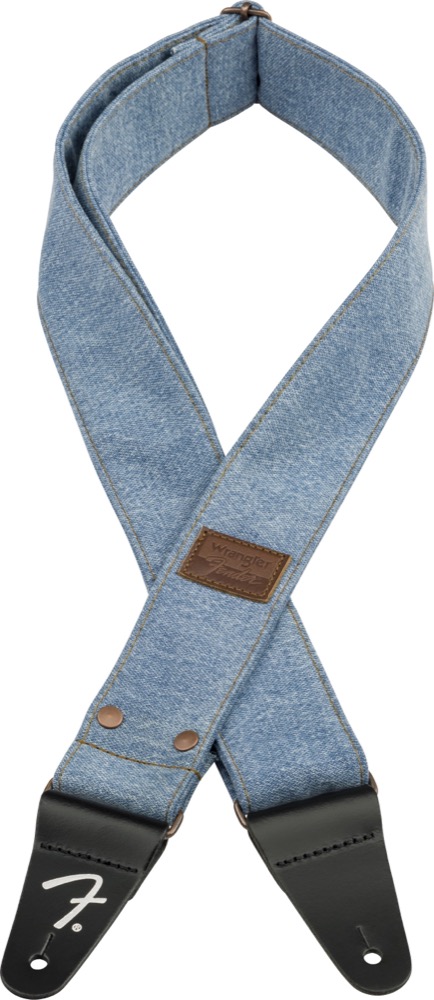 Fender Fender Strap 2" Wrangler X Denim Strap - Light Indigo - Guitars