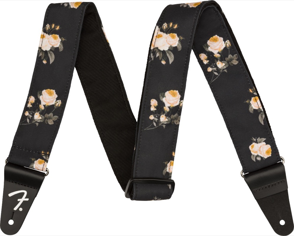 Fender Fender Strap 2" Floral - Black - Guitars
