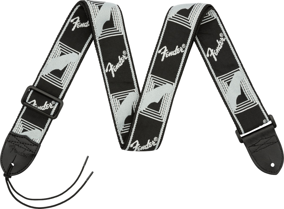 Fender Fender Strap 2" Monogrammed Black, Light Grey, Dark Grey - Guitars