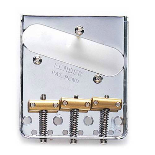 Fender Vintage Tele 3 Saddle Bridge In Chrome