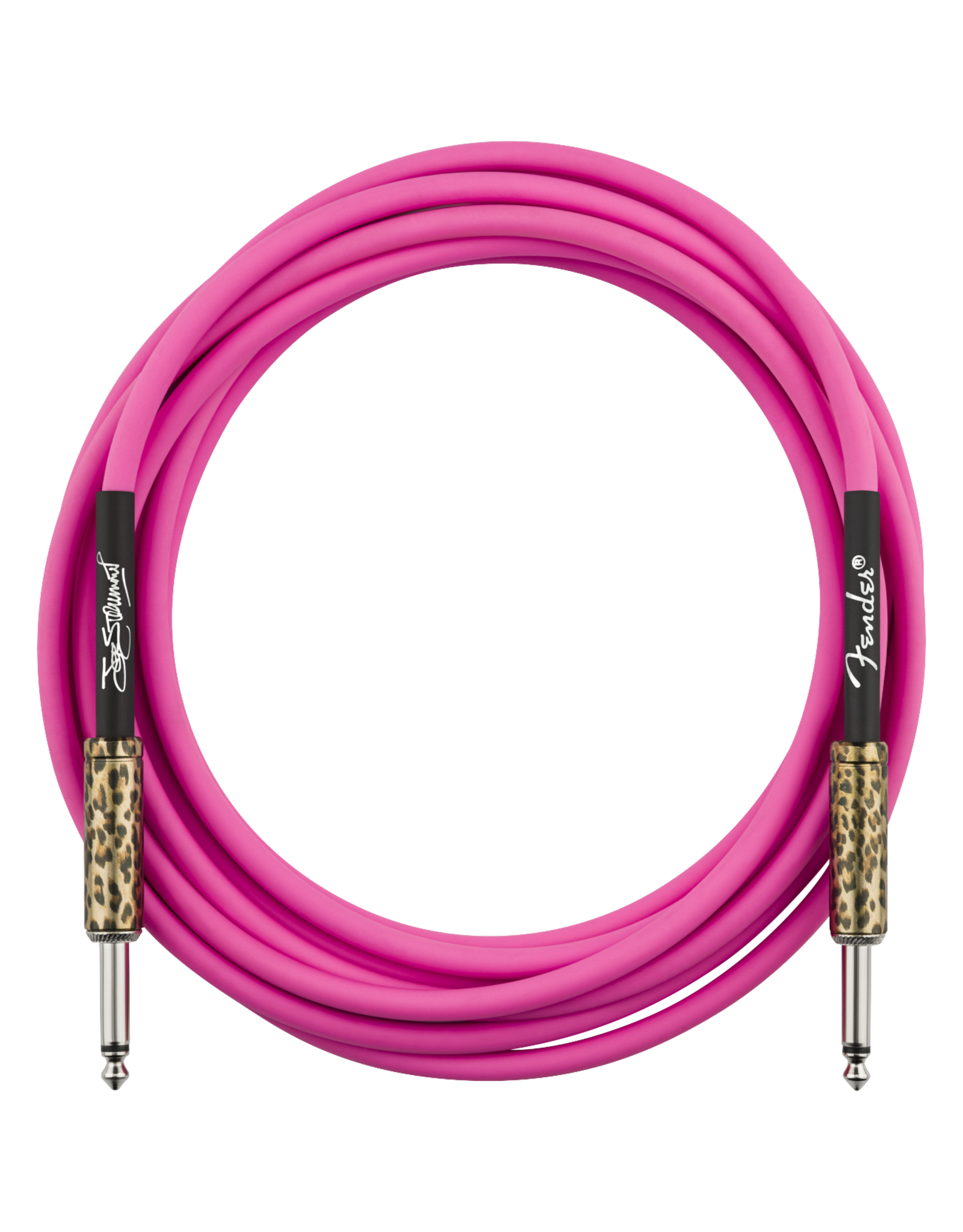 Fender Fender 13 Foot Professional Series Instrument Cable Strummer - Pink Leopard - Cables