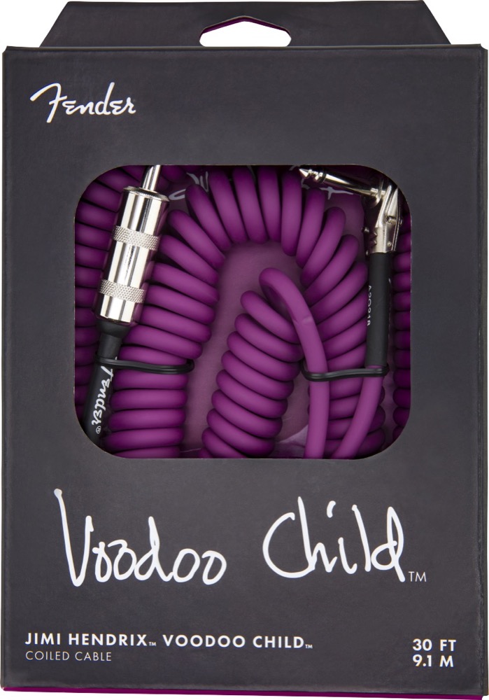 Fender Fender 30 Foot Jimi Hendrix Voodoo Child Coil Cable In Purple - Cables