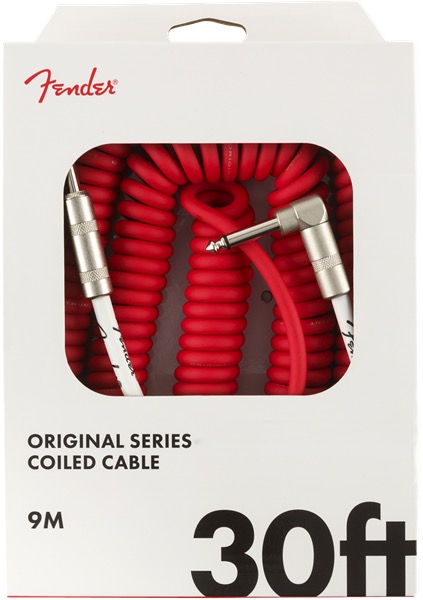 Fender Fender 30 Foot Original Coil Cable In Fiesta Red - Cables
