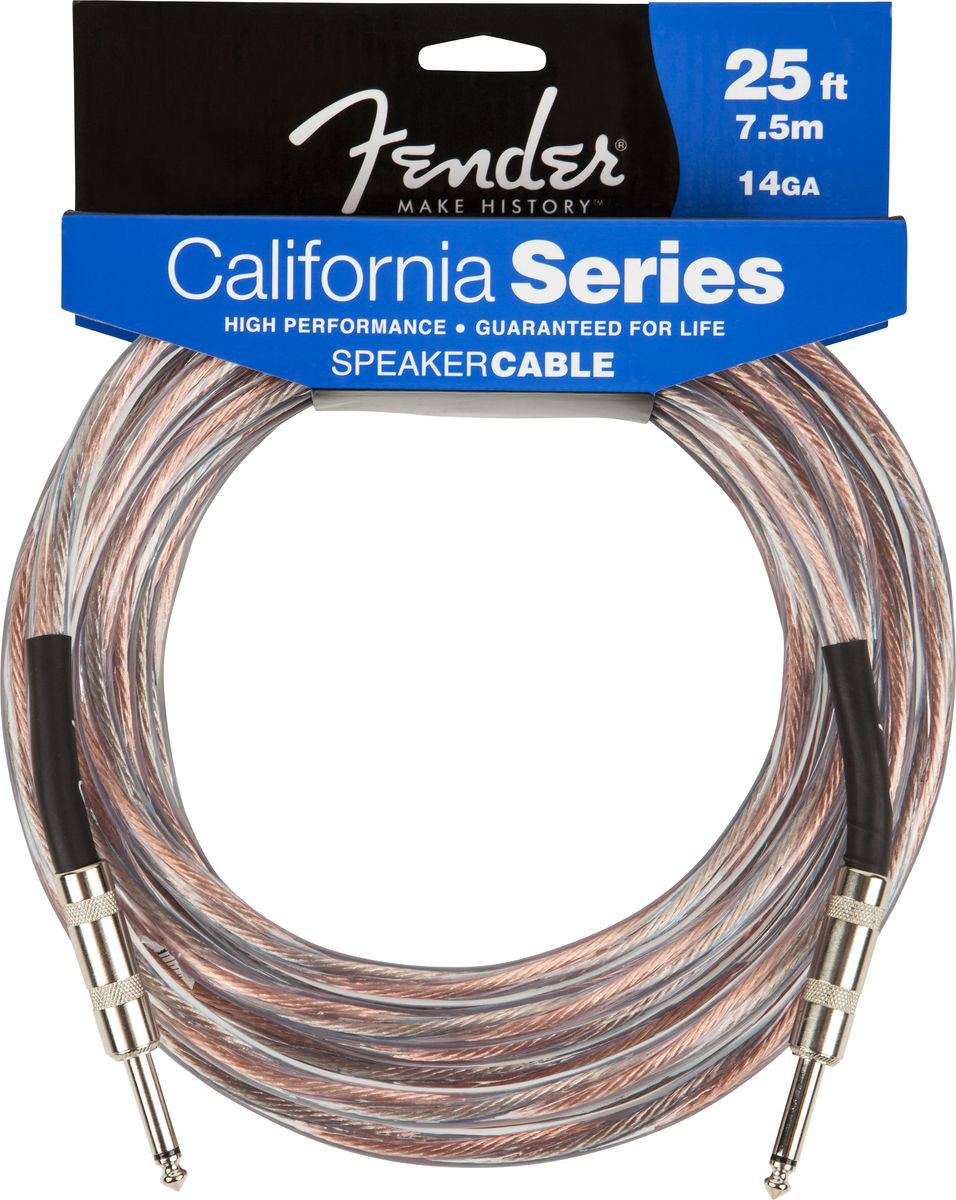 Fender 25 Foot 14 Gauge Speaker Cable 1/4 To 1/4