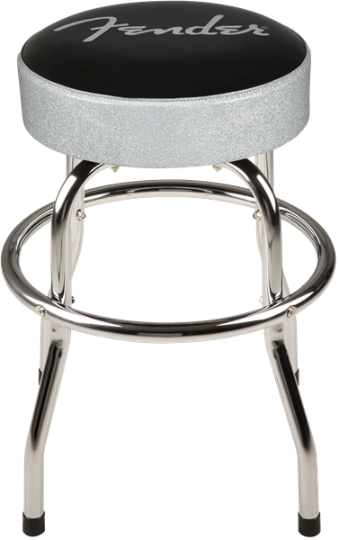 Fender Fender 24" Bar Stool Silver Sparkle F Logo - Misc