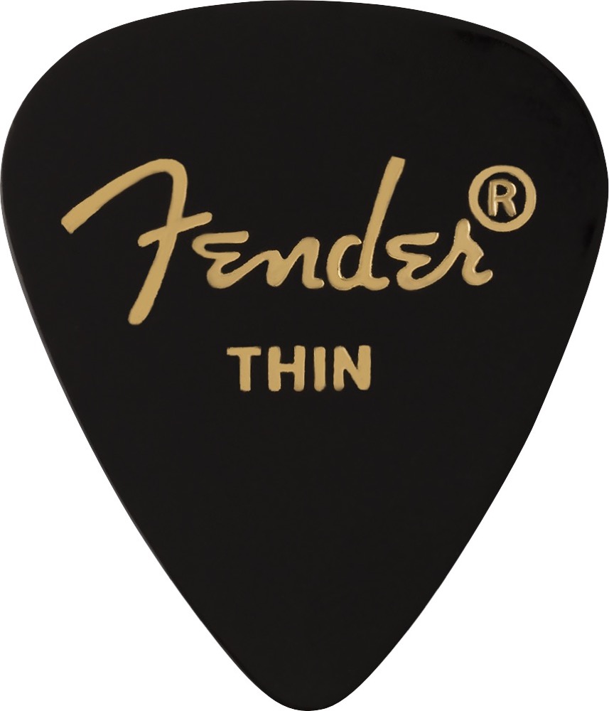 Fender Pick Pack 12 Premium Celluloid Black  …