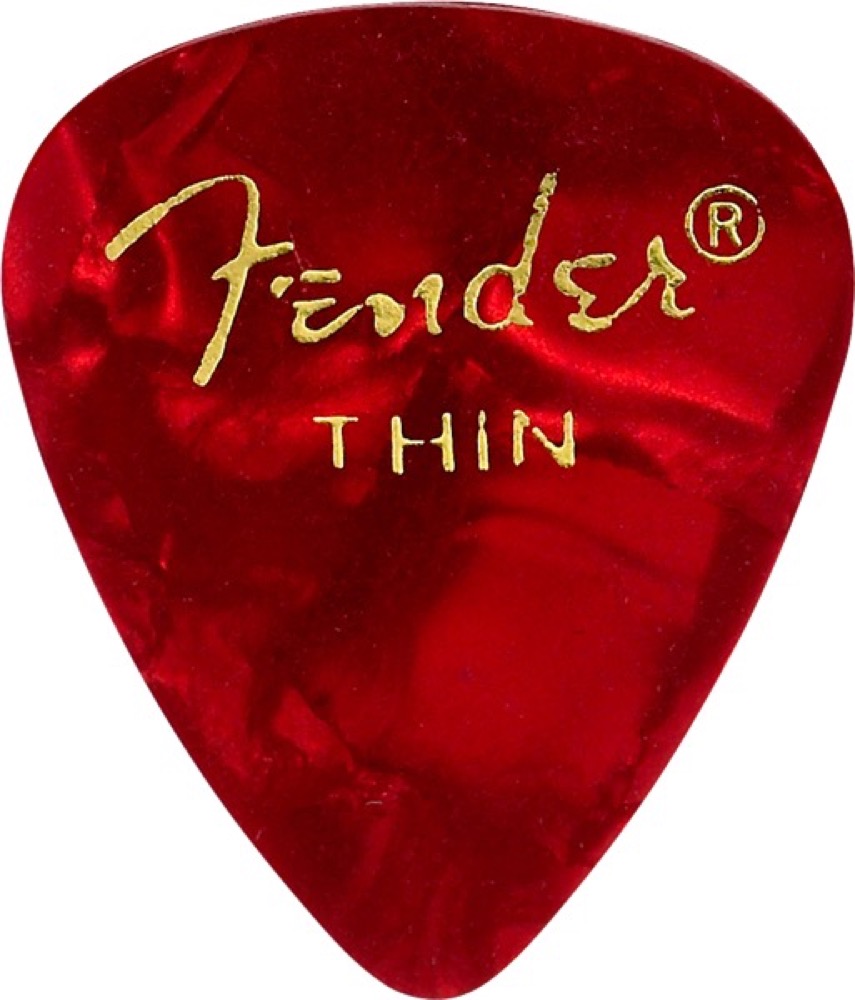 Fender Pick Pack 12 Premium Celluloid Red  …