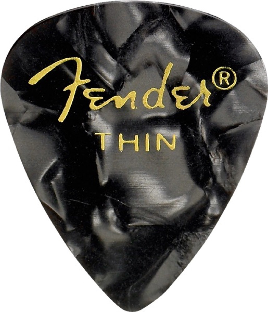 Fender Pick Pack 12 Premium Celluloid Black  …