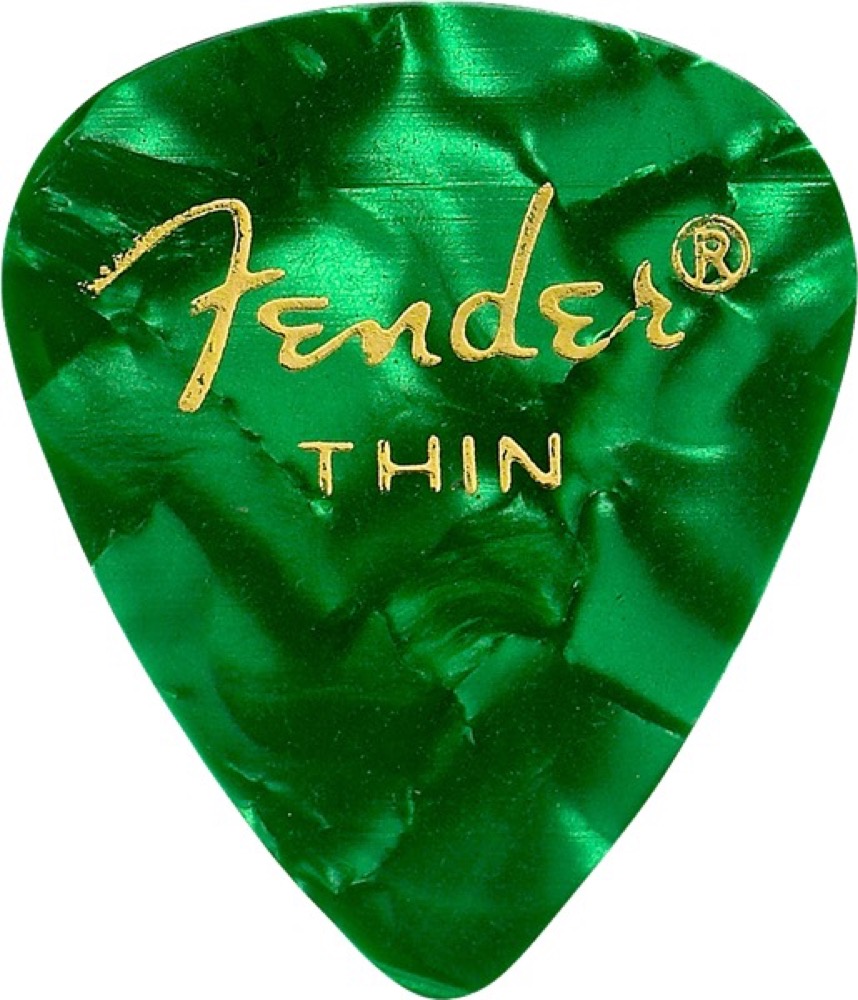 Fender Pick Pack 12 Premium Celluloid Green  …