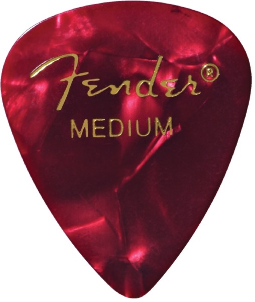 Fender Pick Pack 12 Premium Celluloid Red  …