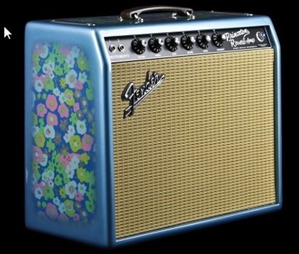 Fender Fender '65 Princeton Reverb Blue Flower Limited To Only 50 - Guitars
