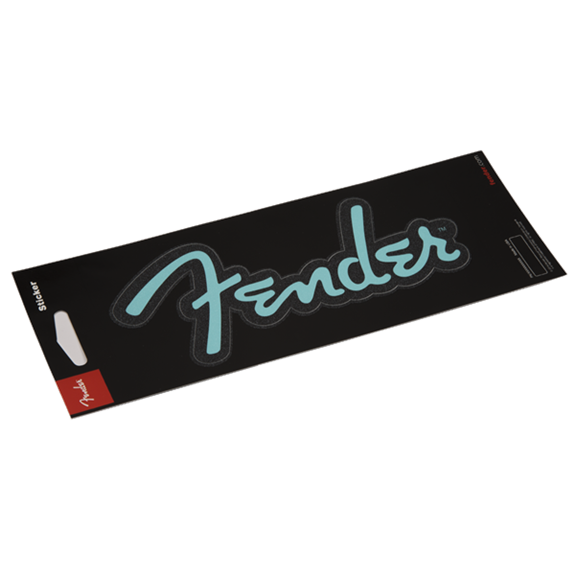 Fender Fender Logo Sticker Turquoise Glitter - Misc