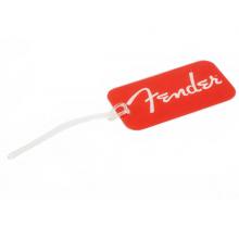 Fender Red Luggage Tag