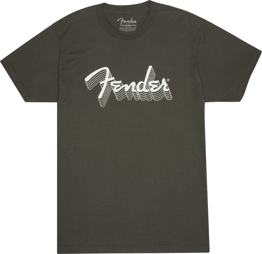 Fender Fender T-shirt Charcoal, Reflective Ink - XL - Misc