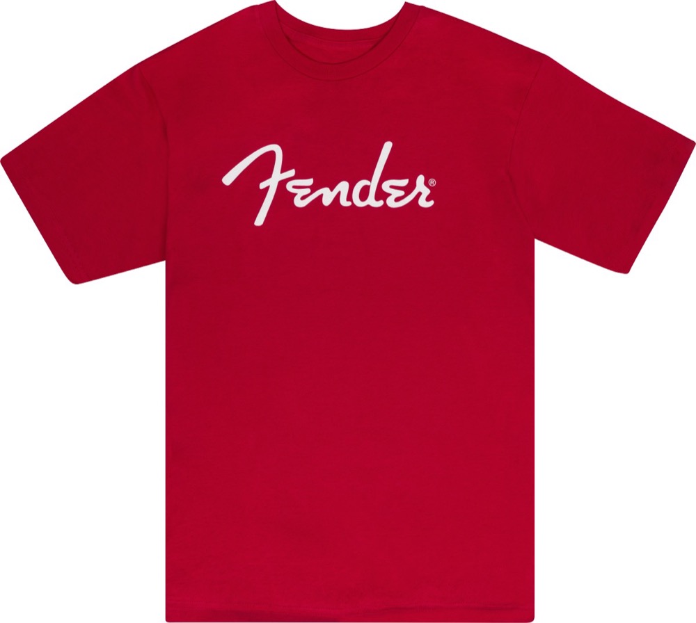 Fender T-Shirt Spaghetti Dakota Red - X-Large
