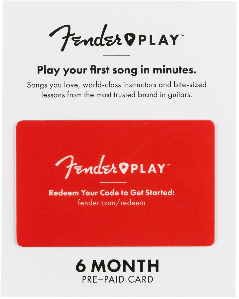 Fender Play 6 Month Prepaid Card