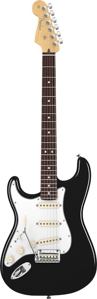 Fender Fender American Standard Stratocaster Left Hand RW In Black - Guitars