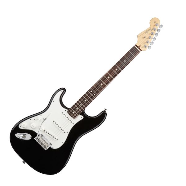 Fender Fender American Standard Stratocaster Left Hand RW In Black - Guitars