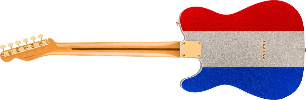 Fender Fender Buck Owens Telecaster -  Red, Silver And Blue Sparkle - Guitars