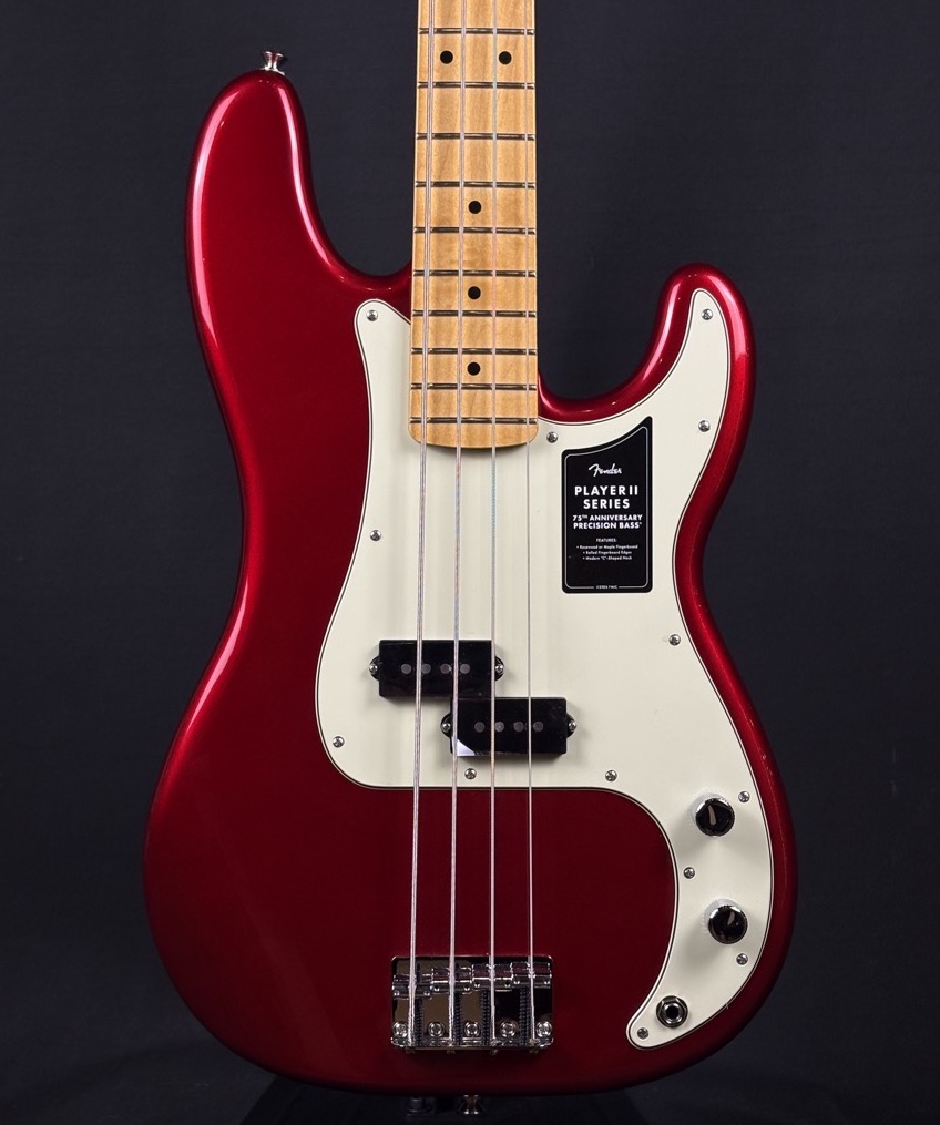 Fender Fender 75th Anniversary Player II Precision Bass, Candy Apple Red - Basses