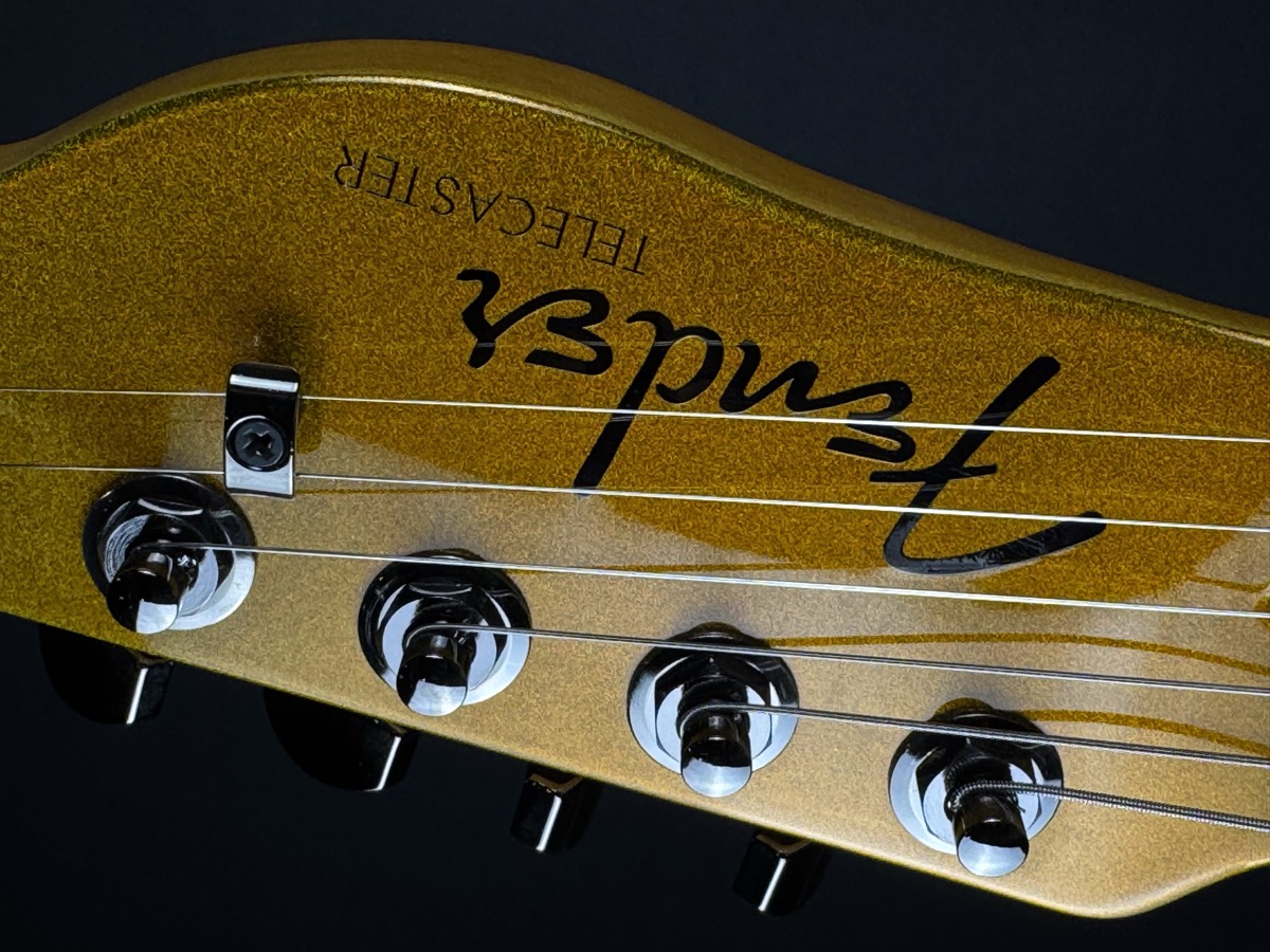 Fender Fender 75th Anniversary American Ultra II Telecaster, Ebony - Liquid Gold - Guitars