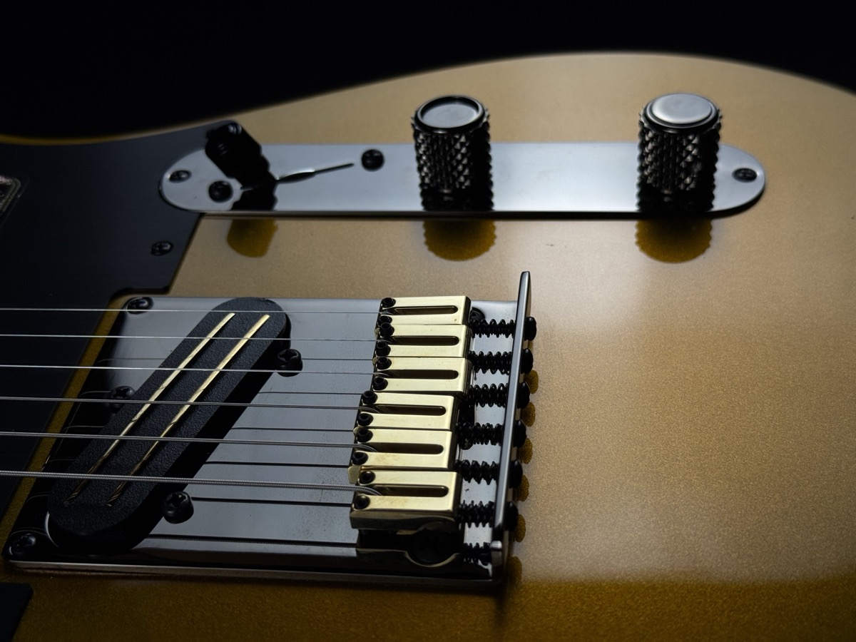 Fender Fender 75th Anniversary American Ultra II Telecaster, Ebony - Liquid Gold - Guitars