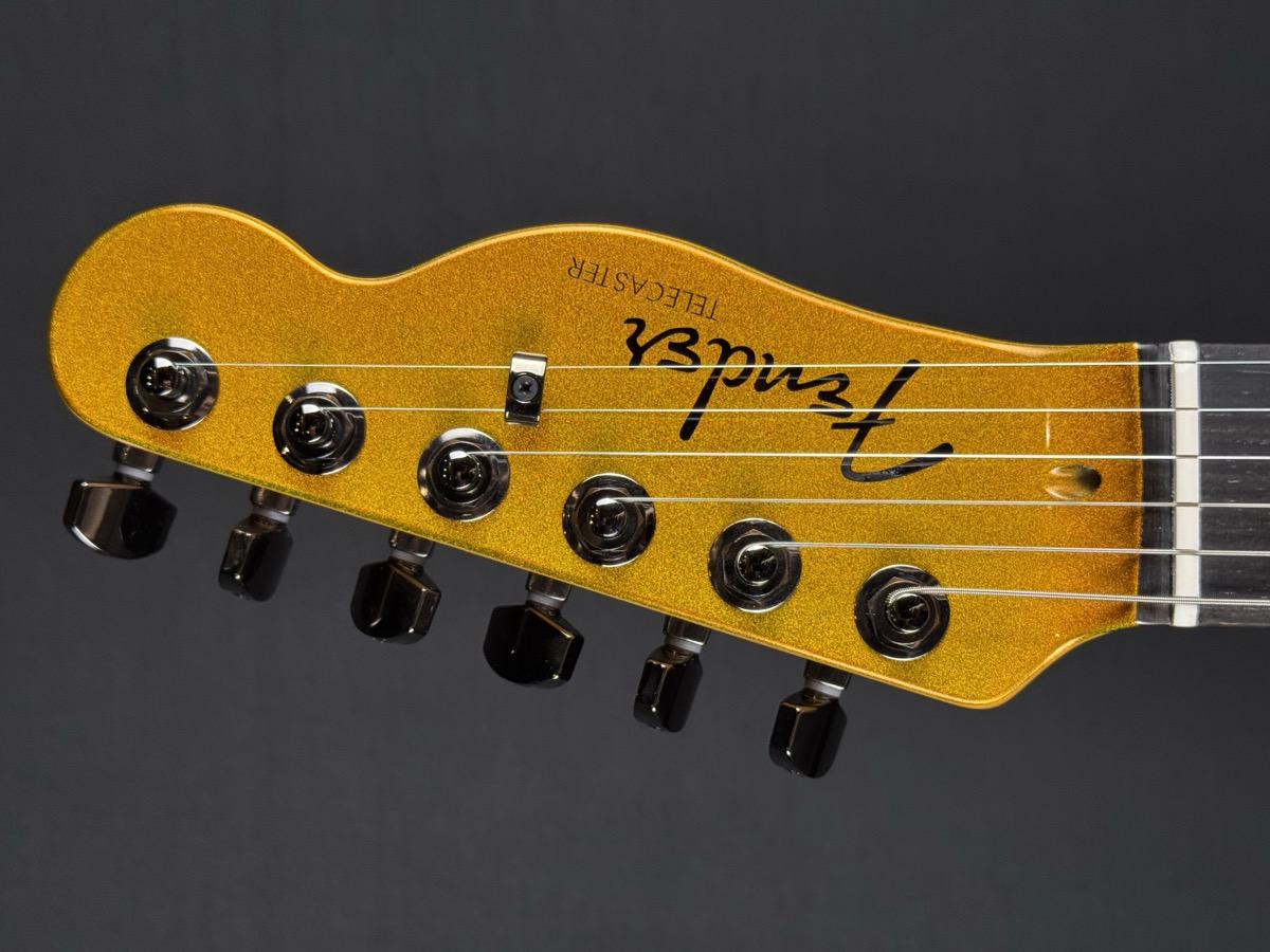 Fender Fender 75th Anniversary American Ultra II Telecaster, Ebony - Liquid Gold - Guitars