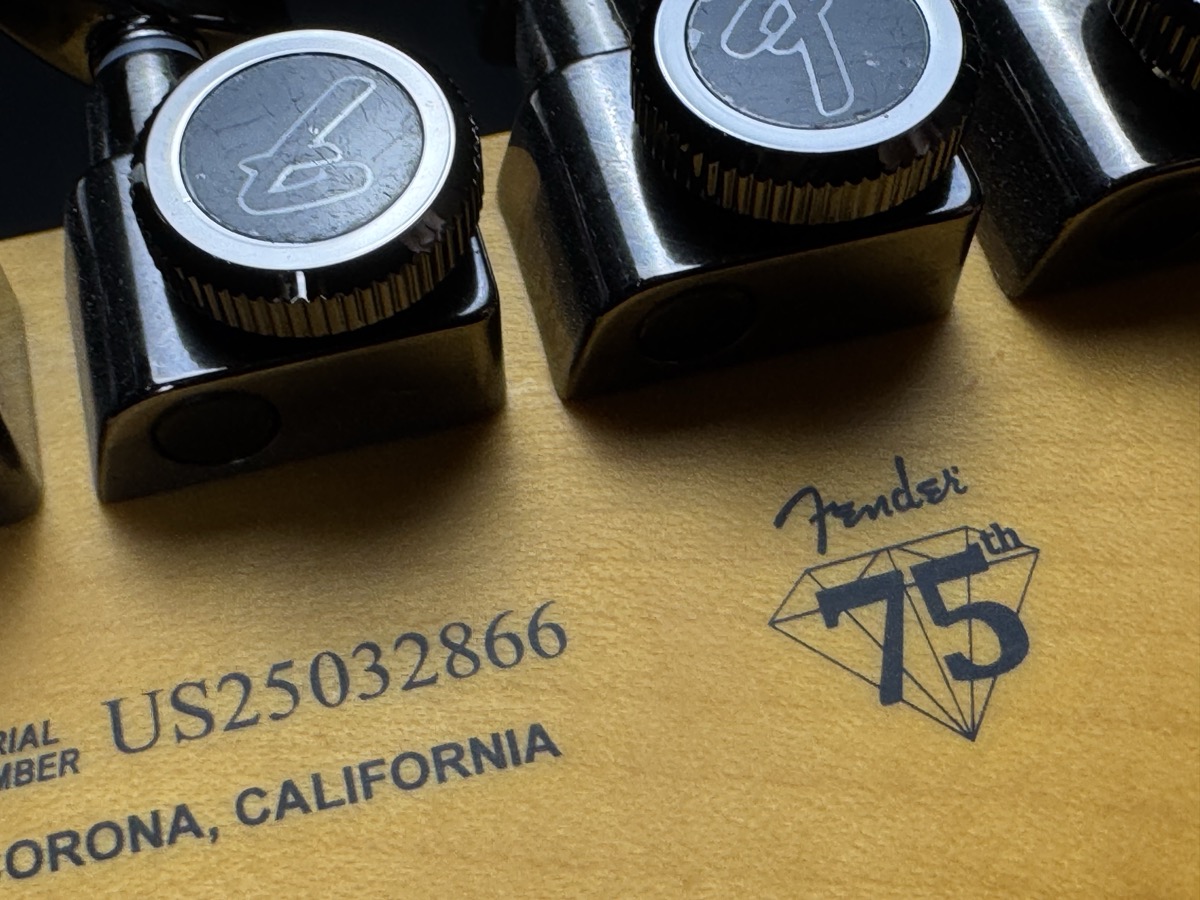 Fender Fender 75th Anniversary American Ultra II Telecaster, Ebony - Liquid Gold - Guitars