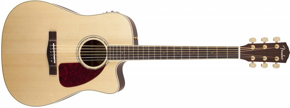 Fender Fender Acoustic CD-320ASCE All Solid Wood With Preamp In Natural With Case - Guitars
