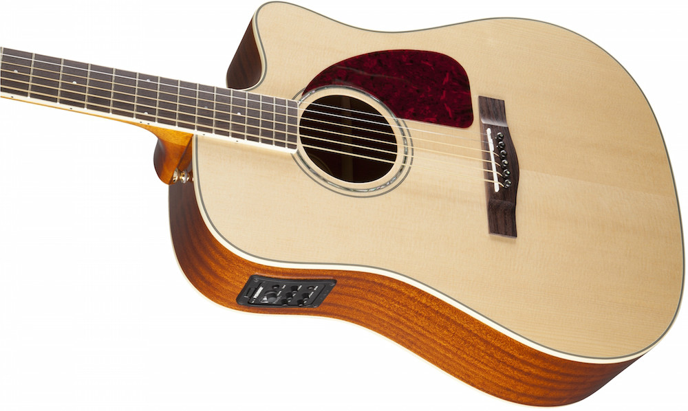 Fender Fender Acoustic CD-320ASCE All Solid Wood With Preamp In Natural With Case - Guitars
