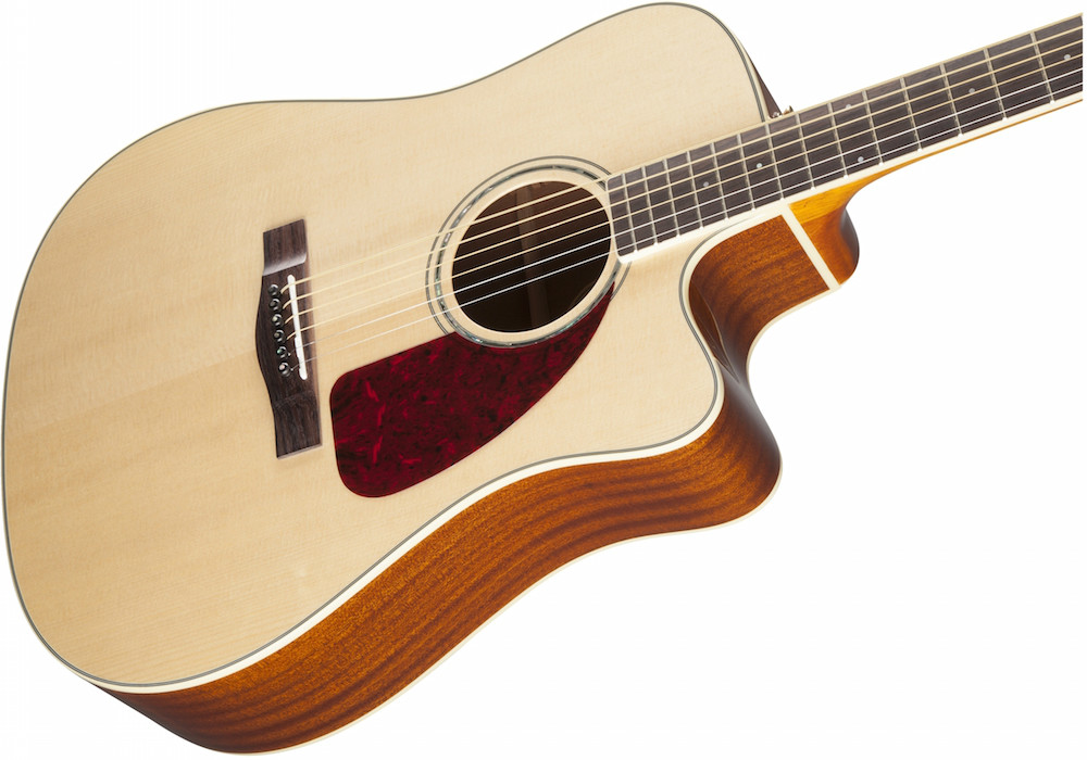 Fender Fender Acoustic CD-320ASCE All Solid Wood With Preamp In Natural With Case - Guitars