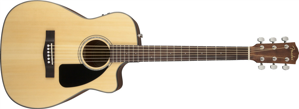 Fender Fender Acoustic CF-60CE Folk Size With Pickup In Natural W/Case - Guitars