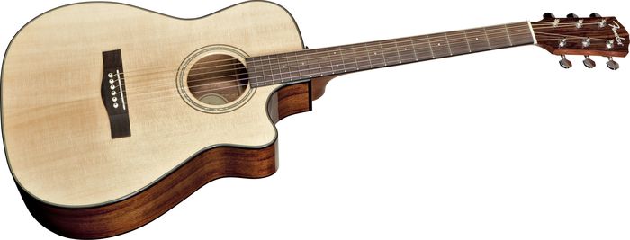 Fender Fender Acoustic CF-140SCE Solid Top Folk Size, With Pickup, Natural - Guitars