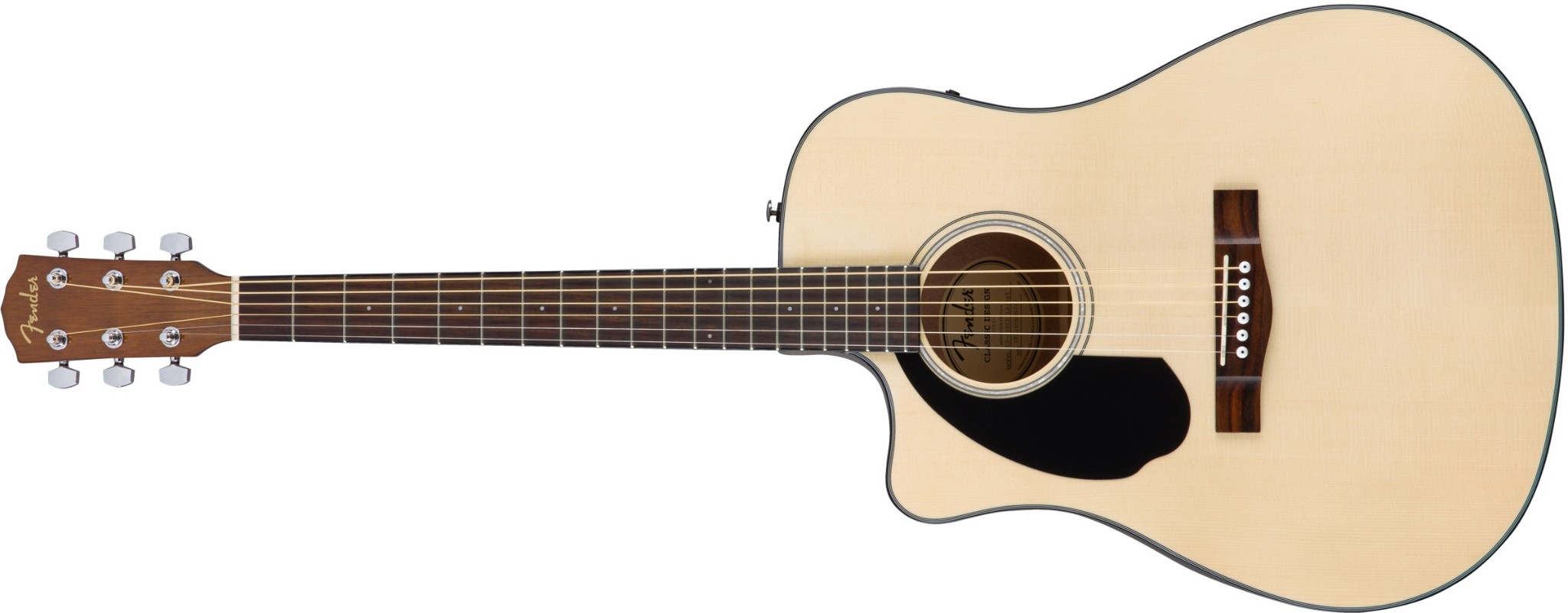 Fender Fender CD-60SCE Solid Top Dreadnought Left Hand Acoustic With Pickup In Natural - Guitars