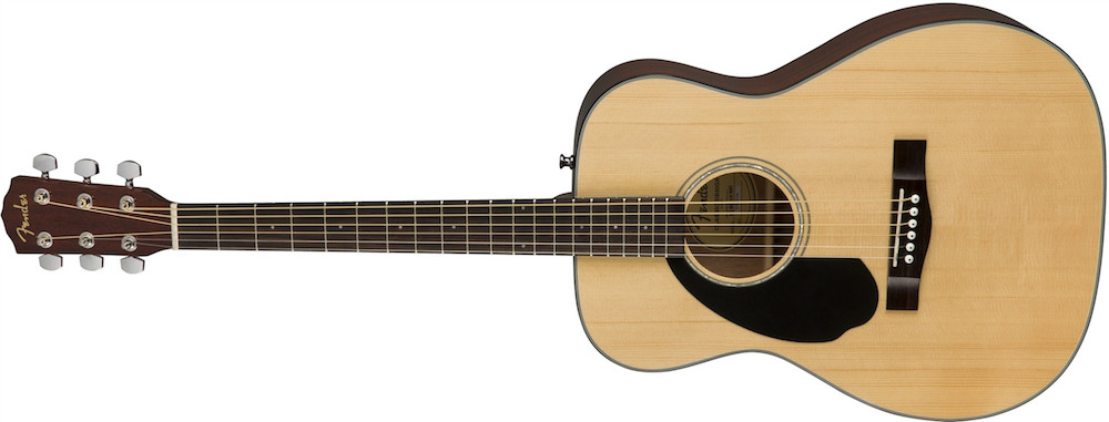 Fender Fender CC-60S Solid Top Left Hand Concert Acoustic In Natural - Guitars