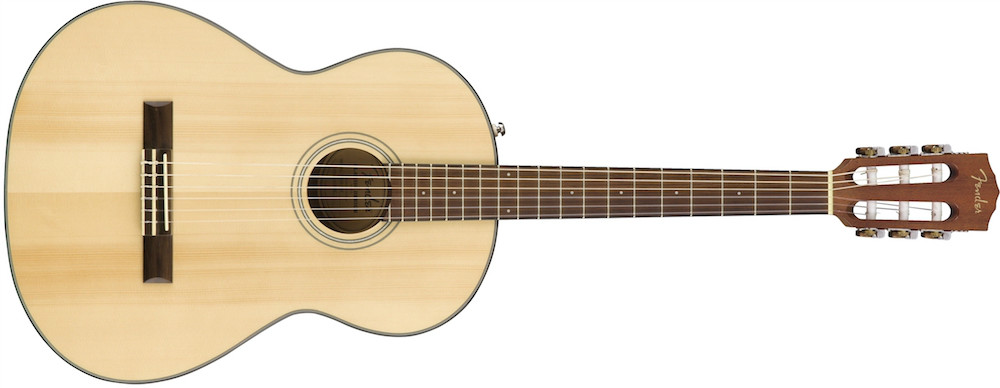 Fender Fender CN-60S NAT Solid Top Nylon Acoustic in Natural - Guitars